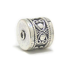 Bali Beads Silver Beads - Barrel and Pipe Beads, Silver Beads B1004