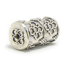 Bali Beads Silver Beads - Barrel and Pipe Beads, Silver Beads B1005