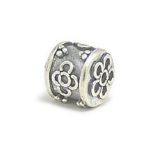 Bali Beads | Sterling Silver Silver Beads - Barrel and Pipe Beads, Silver Beads B1006