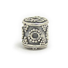 Bali Beads | Sterling Silver Silver Beads - Barrel and Pipe Beads, Silver Beads B1007