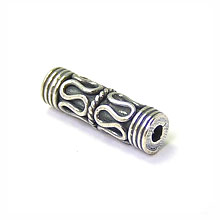 Bali Beads | Sterling Silver Silver Beads - Barrel and Pipe Beads, Silver Beads B1012