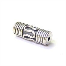 Bali Beads | Sterling Silver Silver Beads - Barrel and Pipe Beads, Silver Beads B1013