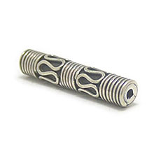 Bali Beads | Sterling Silver Silver Beads - Barrel and Pipe Beads, Silver Beads B1014