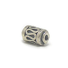 Bali Beads | Sterling Silver Silver Beads - Barrel and Pipe Beads, Silver Beads B1016