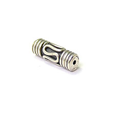 Bali Beads | Sterling Silver Silver Beads - Barrel and Pipe Beads, Silver Beads B1018