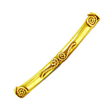 Bali Beads | Sterling Silver Vermeil-24k Gold Plated - Vermeil Barrel and Pipe Beads, 24K Gold Vermeil on Sterling Silver B1021V