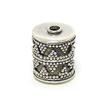 Bali Beads | Sterling Silver Silver Beads - Barrel and Pipe Beads, Silver Beads B1037