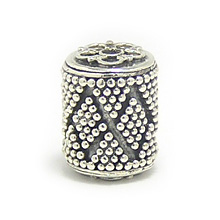 Bali Beads | Sterling Silver Silver Beads - Barrel and Pipe Beads, Silver Beads B1038