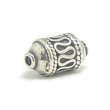 Bali Beads | Sterling Silver Silver Beads - Barrel and Pipe Beads, Silver Beads B1039