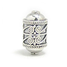 Bali Beads | Sterling Silver Silver Beads - Barrel and Pipe Beads, Silver Beads B1040
