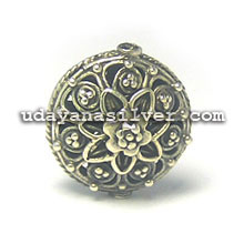 Bali Beads Silver Beads - Filigree Beads, Bali Filigree Bead - B162F