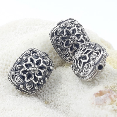 Bali Beads | Sterling Silver Silver Beads - Filigree Beads, Bali Filigree Bead - B165F