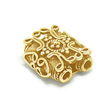 Bali Beads | Sterling Silver Vermeil-24k Gold Plated - Vermeil Connectors, 24K Gold Vermeil on Sterling Silver B2001V