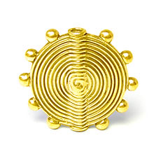 Bali Beads | Sterling Silver Vermeil-24k Gold Plated - Vermeil Other Shapes, 24K Gold Vermeil on Sterling Silver B3020V