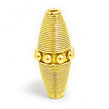 Bali Beads | Sterling Silver Vermeil-24k Gold Plated - Vermeil Other Shapes, 24K Gold Vermeil on Sterling Silver B3022V