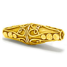 Bali Beads | Sterling Silver Vermeil-24k Gold Plated - Vermeil Other Shapes, 24K Gold Vermeil on Sterling Silver B3025V