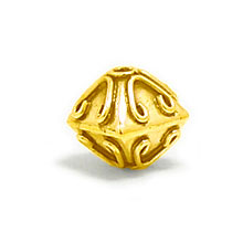 Bali Beads | Sterling Silver Vermeil-24k Gold Plated - Vermeil Other Shapes, 24K Gold Vermeil on Sterling Silver B3028V
