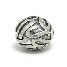 Bali Beads | Sterling Silver Silver Beads - Round Beads, Silver Beads B5002