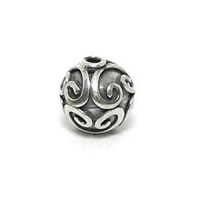 Bali Beads | Sterling Silver Silver Beads - Round Beads, Silver Beads B5004