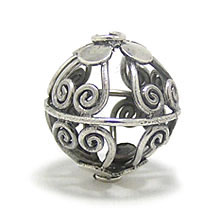 Bali Beads | Sterling Silver Silver Beads - Round Beads, Silver Beads B5013