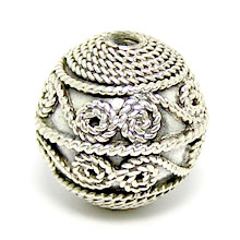 Bali Beads | Sterling Silver Silver Beads - Round Beads, Silver Beads B5026