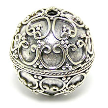Bali Beads | Sterling Silver Silver Beads - Round Beads, Silver Beads B5027