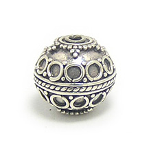 Bali Beads | Sterling Silver Silver Beads - Round Beads, Silver Beads B5031