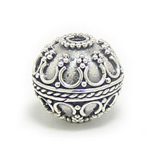 Bali Beads | Sterling Silver Silver Beads - Round Beads, Silver Beads B5036