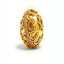 Bali Beads | Sterling Silver Vermeil-24k Gold Plated - Vermeil Round Beads, 24K Gold Vermeil on Sterling Silver B5040V 