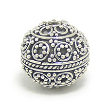 Bali Beads | Sterling Silver Silver Beads - Round Beads, Silver Beads B5044