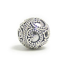 Bali Beads | Sterling Silver Silver Beads - Round Beads, Silver Beads B5049