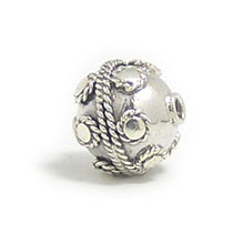 Bali Beads | Sterling Silver Silver Beads - Round Beads, Silver Beads B5063