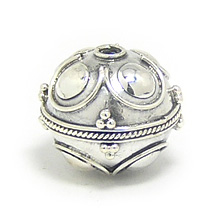 Bali Beads | Sterling Silver Silver Beads - Round Beads, Silver Beads B5073