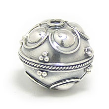 Bali Beads | Sterling Silver Silver Beads - Round Beads, Silver Beads B5074