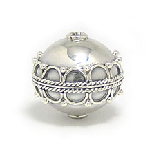 Bali Beads | Sterling Silver Silver Beads - Round Beads, Silver Beads B5082