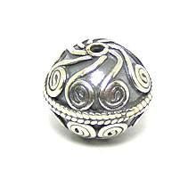 Bali Beads | Sterling Silver Silver Beads - Round Beads, Silver Beads B5093
