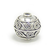 Bali Beads | Sterling Silver Silver Beads - Round Beads, Silver Beads B5094