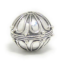 Bali Beads | Sterling Silver Silver Beads - Round Beads, Silver Beads B5096
