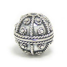 Bali Beads | Sterling Silver Silver Beads - Round Beads, Silver Beads B5123
