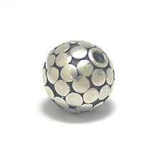 Bali Beads | Sterling Silver Silver Beads - Round Beads, Sterling Silver Beads - B5140