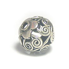 Bali Beads | Sterling Silver Silver Beads - Round Beads, Sterling Silver Beads - B5149