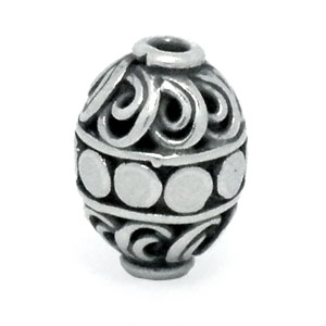 Bali Beads | Sterling Silver Silver Beads - Round Beads, Bali Beads - B5169