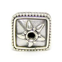 Bali Beads Silver Beads - Square Beads, Silver Beads B7008