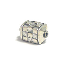 Bali Beads | Sterling Silver Silver Beads - Square Beads, Sterling Silver Beads - B7010