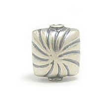 Bali Beads | Sterling Silver Silver Beads - Stamp Beads, Silver Beads B8023