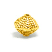 Bali Beads | Sterling Silver Vermeil-24k Gold Plated - Vermeil Stamp Beads, Vermeil Stamped Beads on Sterling Silver