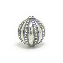 Bali Beads | Sterling Silver Silver Beads - Stamp Beads, Silver Beads B8072