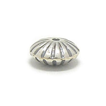 Bali Beads | Sterling Silver Silver Beads - Stamp Beads, Silver Beads B8078