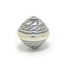 Bali Beads | Sterling Silver Silver Beads - Stamp Beads, Silver Beads B8082