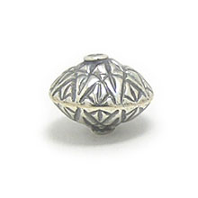 Bali Beads | Sterling Silver Silver Beads - Stamp Beads, Silver Beads B8084